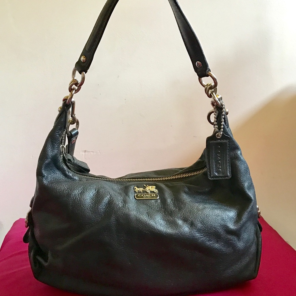 Coach leather hobo shoulder bag